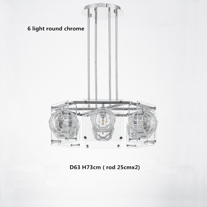 ChandeliersDecor.com-Kitchen Island-Crystal Balls Chandelier - Kitchen Island Lighting