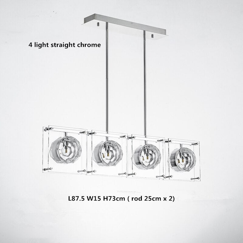 ChandeliersDecor.com-Kitchen Island-Crystal Balls Chandelier - Kitchen Island Lighting