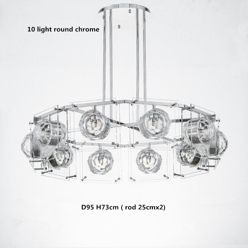 ChandeliersDecor.com-Kitchen Island-Crystal Balls Chandelier - Kitchen Island Lighting