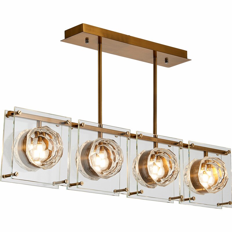 ChandeliersDecor.com-Kitchen Island-Crystal Balls Chandelier - Kitchen Island Lighting