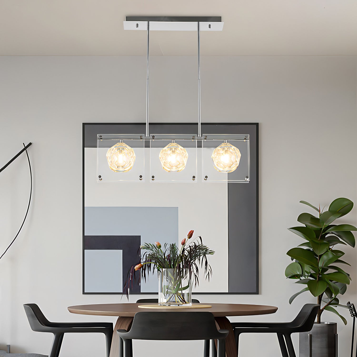 ChandeliersDecor.com-Kitchen Island-Crystal Balls Chandelier - Kitchen Island Lighting