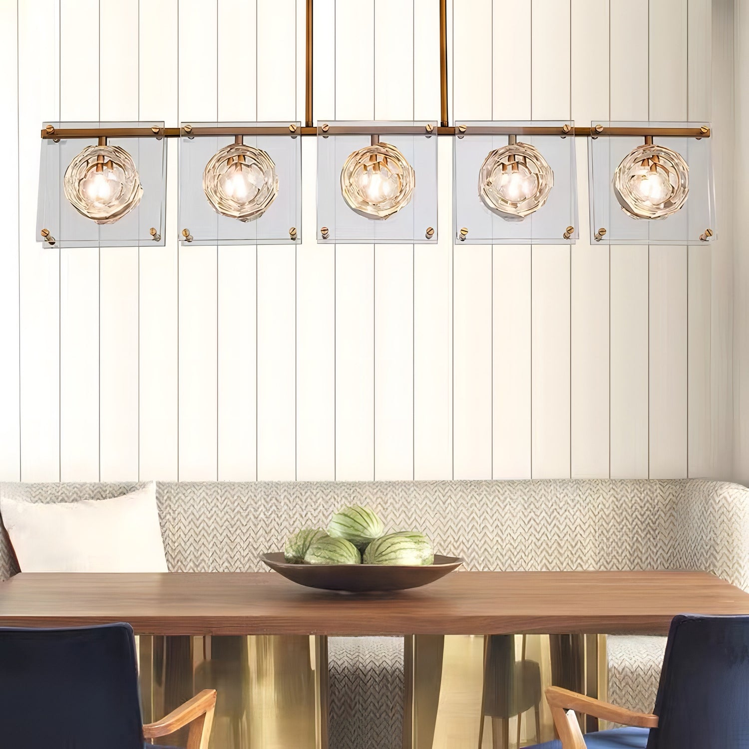 ChandeliersDecor.com-Kitchen Island-Crystal Balls Chandelier - Kitchen Island Lighting