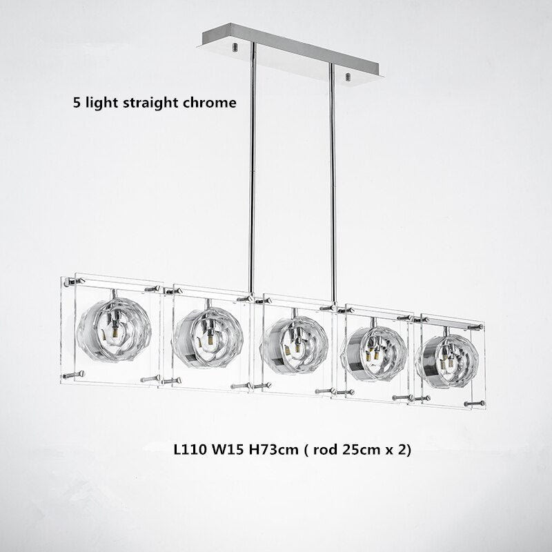 ChandeliersDecor.com-Kitchen Island-Crystal Balls Chandelier - Kitchen Island Lighting