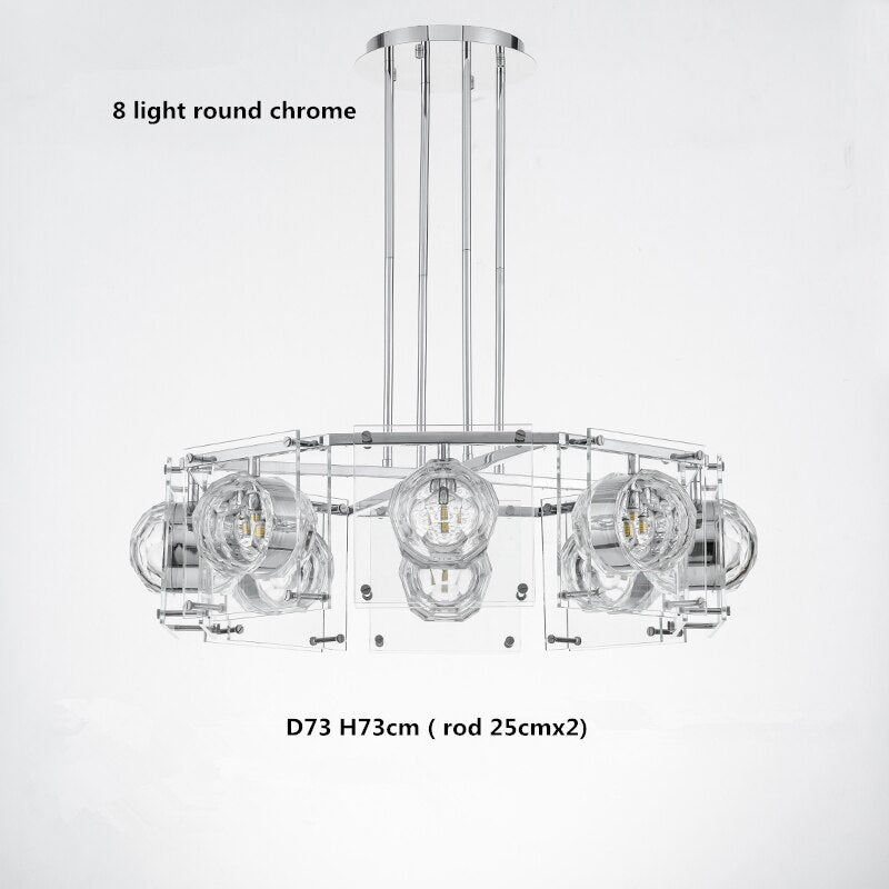 ChandeliersDecor.com-Kitchen Island-Crystal Balls Chandelier - Kitchen Island Lighting