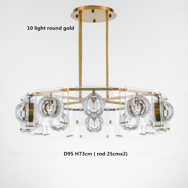 ChandeliersDecor.com-Kitchen Island-Crystal Balls Chandelier - Kitchen Island Lighting
