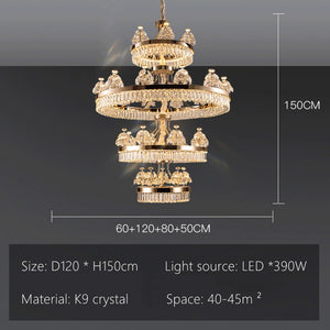ChandeliersDecor.com-Chandeliers-Crystal Ceiling Grand Chandelier: Elegant Lighting Fixture