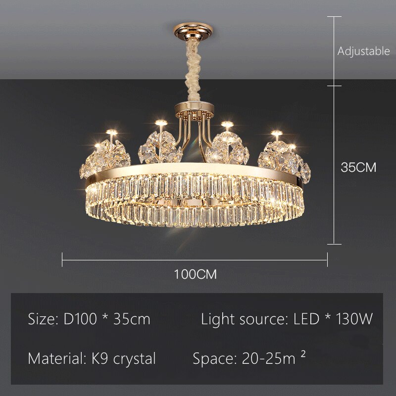 ChandeliersDecor.com-Chandeliers-Crystal Ceiling Grand Chandelier: Elegant Lighting Fixture