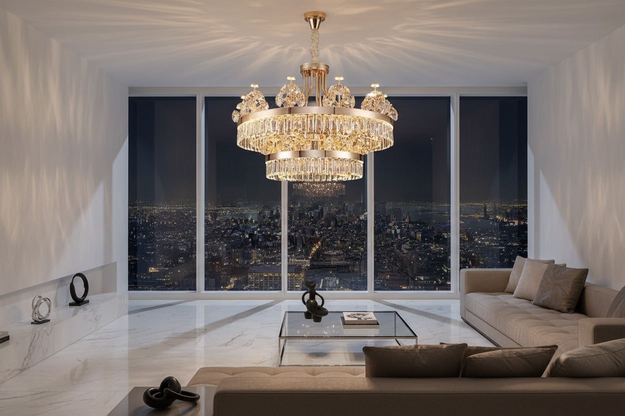Crystal Ceiling Grand Chandelier: Elegant Lighting Fixture-ChandeliersDecor.com