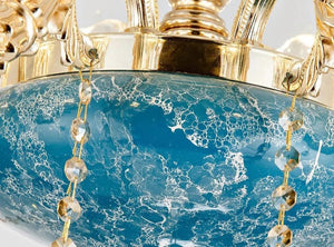 ChandeliersDecor.com-Ceiling Chandelier-Crystal Ceramic Tier Chandelier - Elevate Your Space with Timeless Elegance