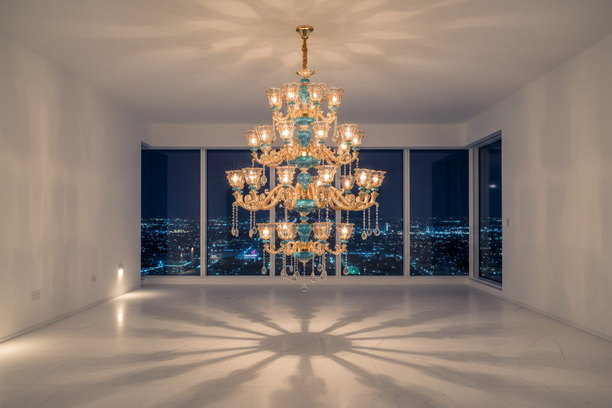 Crystal Ceramic Tier Chandelier - Elevate Your Space with Timeless Elegance-ChandeliersDecor.com