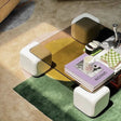 ChandeliersDecor.com-Coffee Tables-Crystal Clear Pine Wood Square Coffee Table