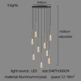 ChandeliersDecor.com-Staircase Chandelier-Crystal Cones Staircase Chandelier - Stunning Ambiance