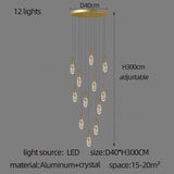 ChandeliersDecor.com-Staircase Chandelier-Crystal Cones Staircase Chandelier – Stunning Elegance