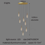 ChandeliersDecor.com-Staircase Chandelier-Crystal Cones Staircase Chandelier – Stunning Elegance