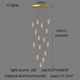 ChandeliersDecor.com-Staircase Chandelier-Crystal Cones Staircase Chandelier – Stunning Elegance