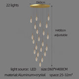 ChandeliersDecor.com-Staircase Chandelier-Crystal Cones Staircase Chandelier – Stunning Elegance