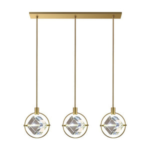 ChandeliersDecor.com-Kitchen Island-Crystal Cube LED Rotatable Pendant Chandelier