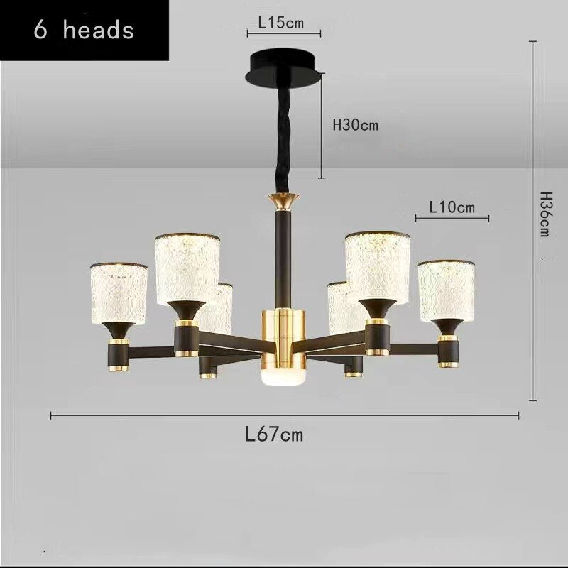 ChandeliersDecor.com-Chandeliers-Crystal Cylinders LED Chandelier - Modern Lighting