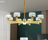 ChandeliersDecor.com-Chandeliers-Crystal Cylinders LED Chandelier - Modern Lighting