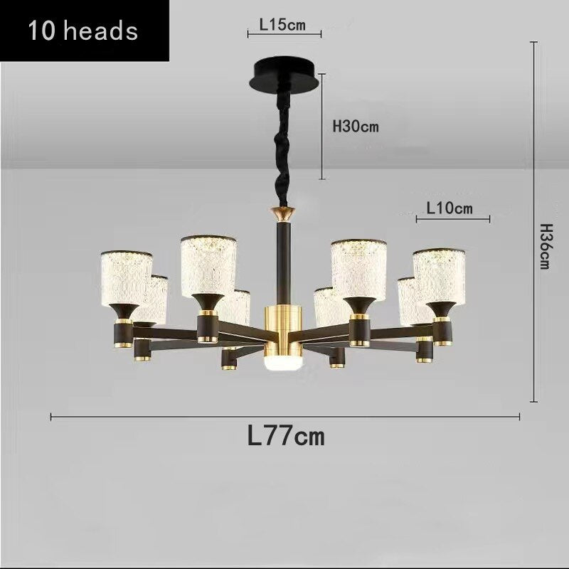 ChandeliersDecor.com-Chandeliers-Crystal Cylinders LED Chandelier - Modern Lighting