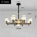ChandeliersDecor.com-Chandeliers-Crystal Cylinders LED Chandelier - Modern Lighting