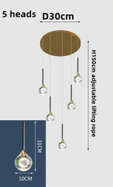 ChandeliersDecor.com-Staircase Chandelier-Crystal Drops Chandelier - Beautiful Lighting for Any Space