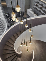 ChandeliersDecor.com-Staircase Chandelier-Crystal Drops Chandelier - Beautiful Lighting for Any Space