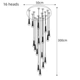 ChandeliersDecor.com-Staircase Chandelier-Crystal Drops Staircase Chandelier: Elegant Lighting