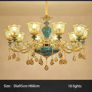 ChandeliersDecor.com-Ceiling Chandelier-Crystal Elegance Chandelier - K9 Crystal Ceramic Atmosphere Chandelier