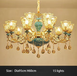 ChandeliersDecor.com-Ceiling Chandelier-Crystal Elegance Chandelier - K9 Crystal Ceramic Atmosphere Chandelier