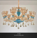ChandeliersDecor.com-Ceiling Chandelier-Crystal Elegance Chandelier - K9 Crystal Ceramic Atmosphere Chandelier