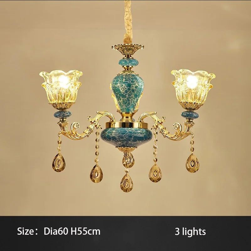 ChandeliersDecor.com-Ceiling Chandelier-Crystal Elegance Chandelier - K9 Crystal Ceramic Atmosphere Chandelier