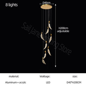 ChandeliersDecor.com-Chandeliers-Crystal Feather Chandelier - Exquisite Lighting Décor