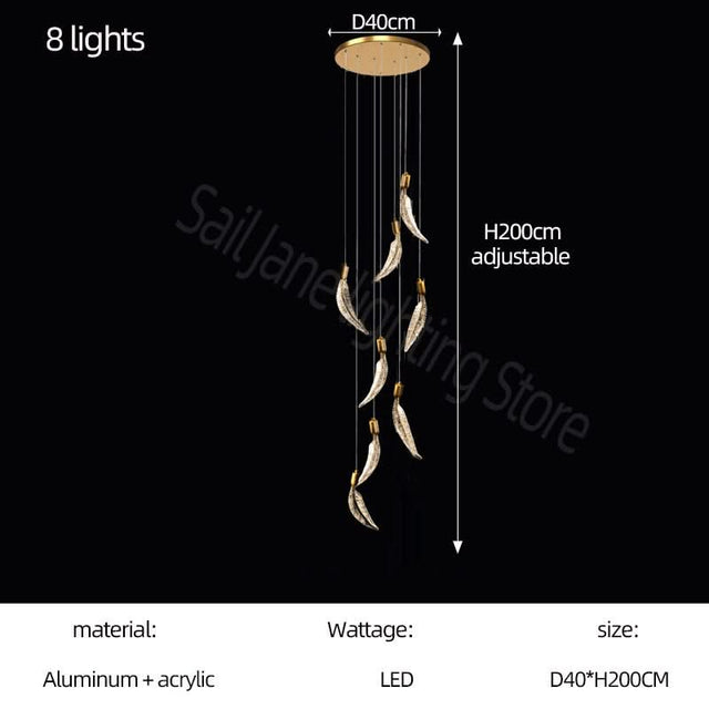 ChandeliersDecor.com-Chandeliers-Crystal Feather Chandelier - Exquisite Lighting Décor