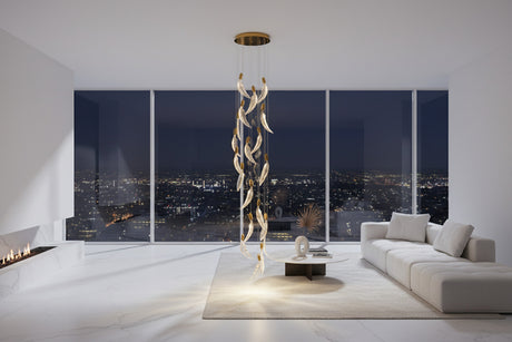 ChandeliersDecor.com-Chandeliers-Crystal Feather Chandelier - Exquisite Lighting Décor