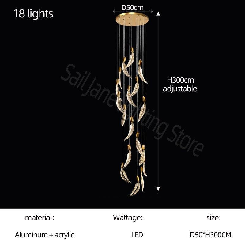 ChandeliersDecor.com-Chandeliers-Crystal Feather Chandelier - Exquisite Lighting Décor