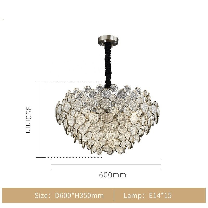 ChandeliersDecor.com-Chandeliers-Crystal Glass Chandelier – Illuminate with Elegance