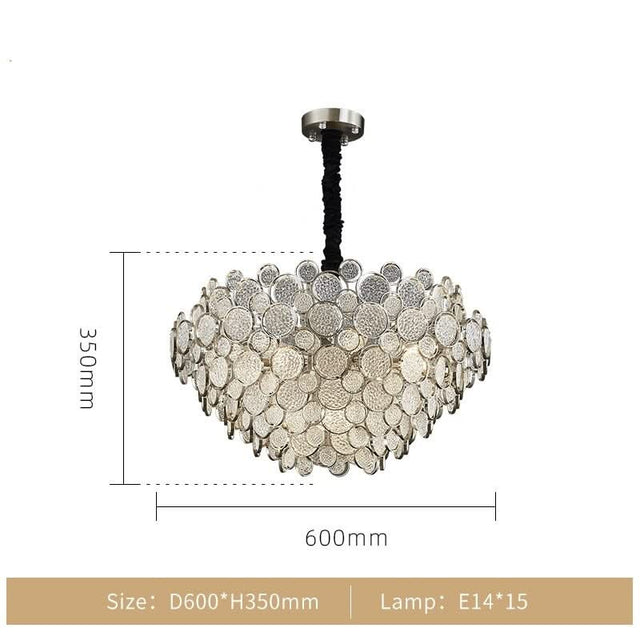 Crystal Glass Chandelier – Illuminate with Elegance-ChandeliersDecor.com