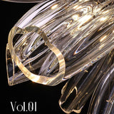 ChandeliersDecor.com-Chandeliers-Crystal Glass Petals Chandelier: Elegant Lighting Fixtures