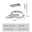 ChandeliersDecor.com-Chandeliers-Crystal Loops Chandelier: Premium Lighting Décor
