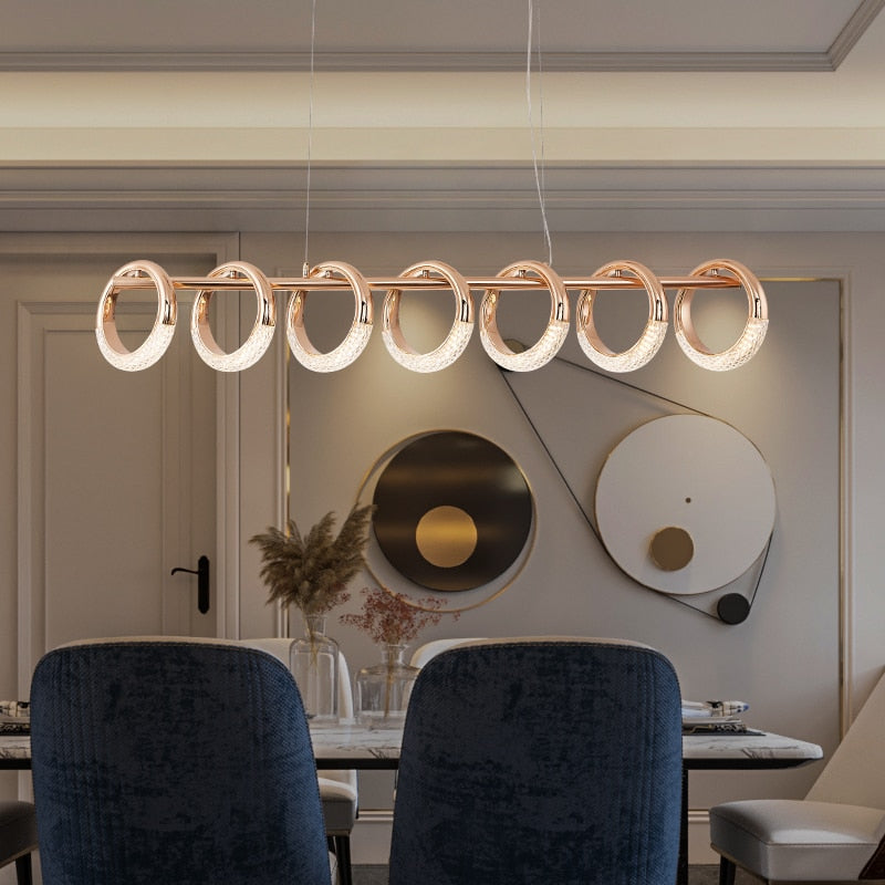 ChandeliersDecor.com-Kitchen Island-Crystal Loops Hanging Light – Illuminate in Style!