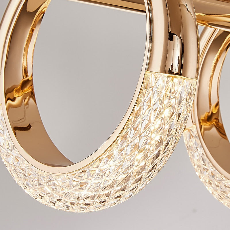 ChandeliersDecor.com-Kitchen Island-Crystal Loops Hanging Light – Illuminate in Style!