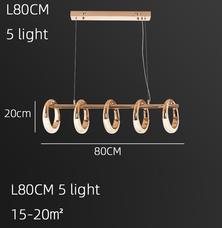 ChandeliersDecor.com-Kitchen Island-Crystal Loops Hanging Light – Illuminate in Style!