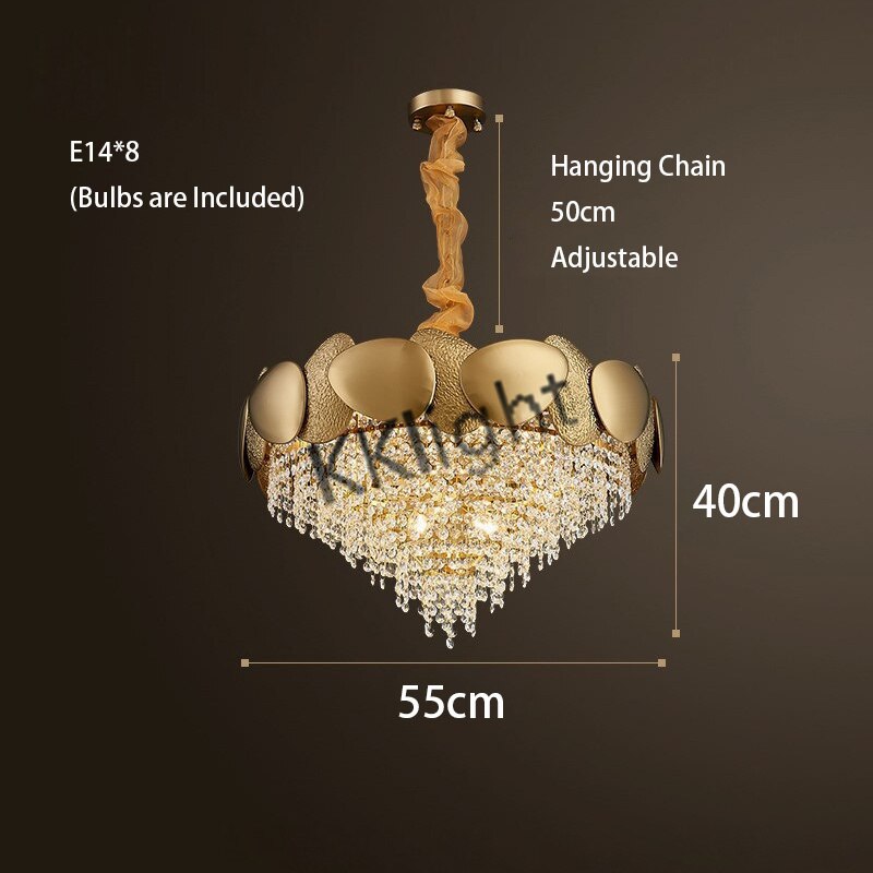 ChandeliersDecor.com-Kitchen Island-Crystal Pendant Lamp Chandelier: Illuminate with Elegance