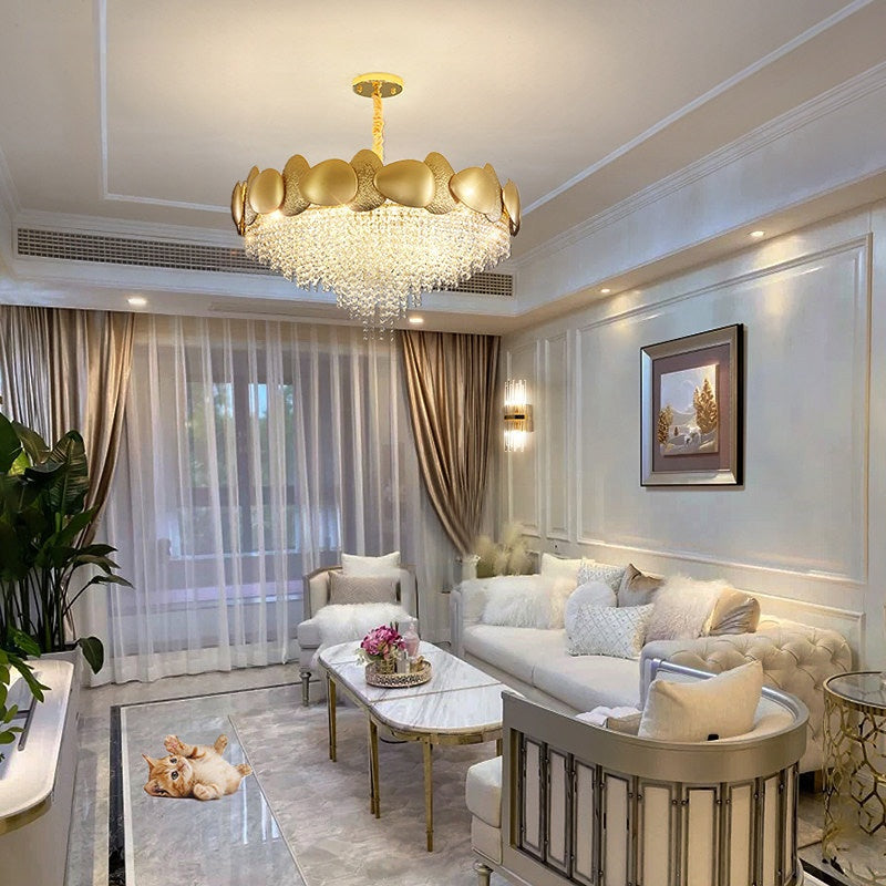 ChandeliersDecor.com-Kitchen Island-Crystal Pendant Lamp Chandelier: Illuminate with Elegance