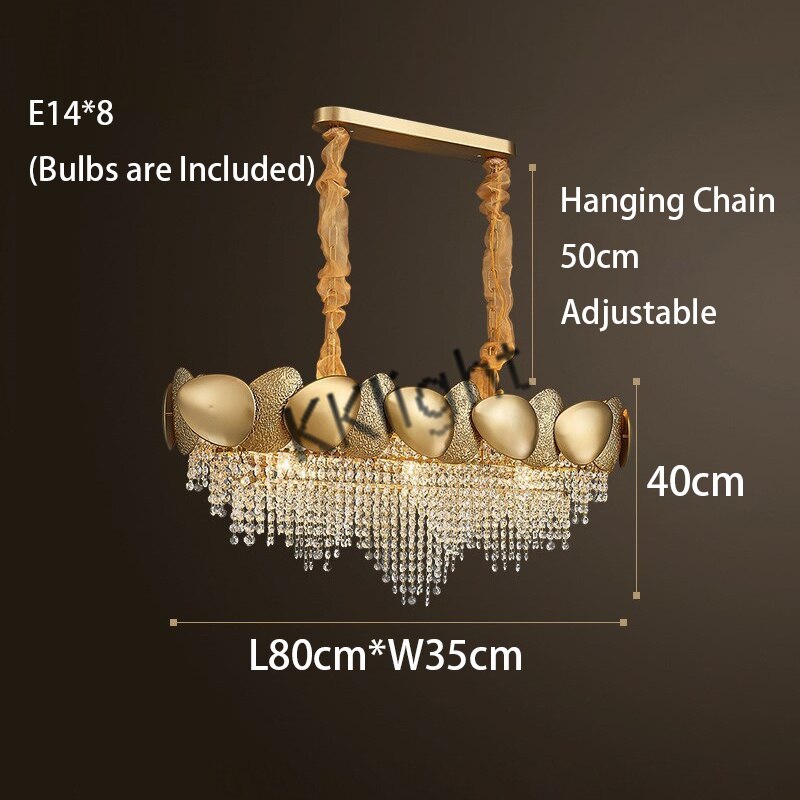 ChandeliersDecor.com-Kitchen Island-Crystal Pendant Lamp Chandelier: Illuminate with Elegance