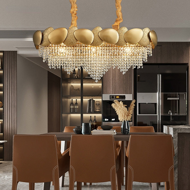 ChandeliersDecor.com-Kitchen Island-Crystal Pendant Lamp Chandelier: Illuminate with Elegance