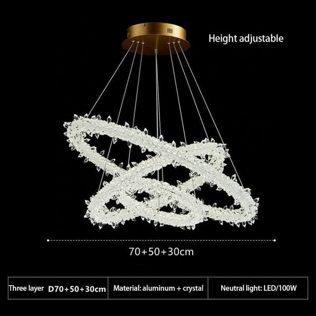Crystal Ring Chandelier: Dazzling Lighting Fixture-ChandeliersDecor.com
