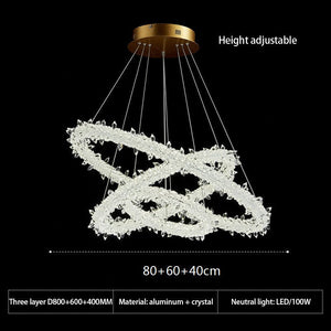 ChandeliersDecor.com-Chandeliers-Crystal Ring Chandelier: Dazzling Lighting Fixture