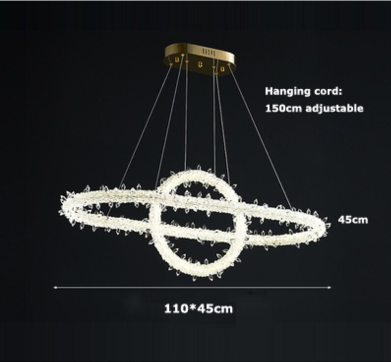ChandeliersDecor.com-Chandeliers-Crystal Ring Chandelier: Dazzling Lighting Fixture